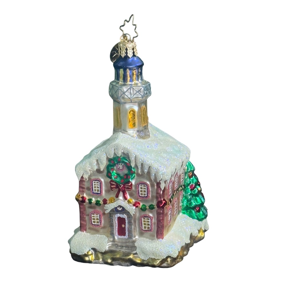 2002 Christopher Radko Sheffield Island  Lighthouse Christmas Ornament